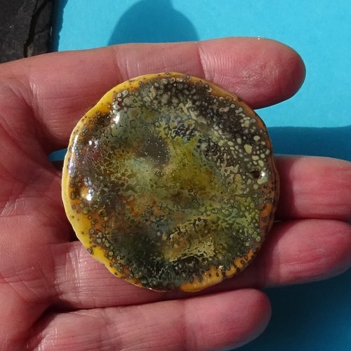 Broche en verre filé, lampwork, verre de murano, broch.0278