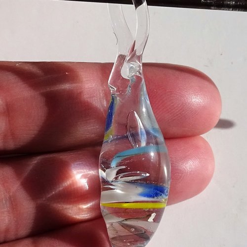 Pendentif verre filé cl.0919