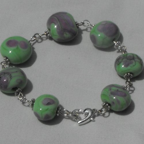 Bracelet perles en verre filé bracel.0539