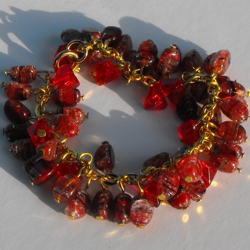 Bracelet perles en verre filé bracel.0584