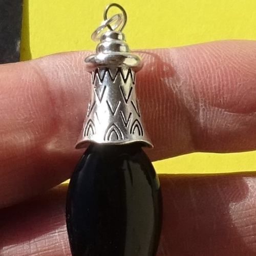 Pendentif perle d'art, lampwork, verre de murano, verre filé cl.1077