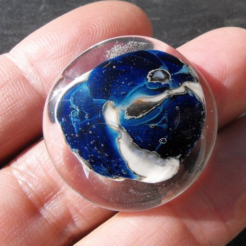 Bague cabochon murano bag.1355