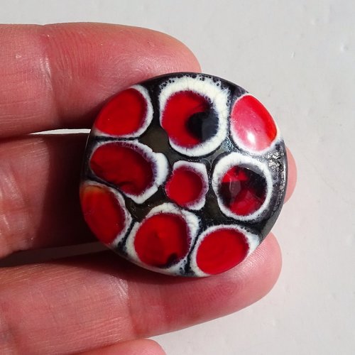 Bague cabochon murano bag.1376