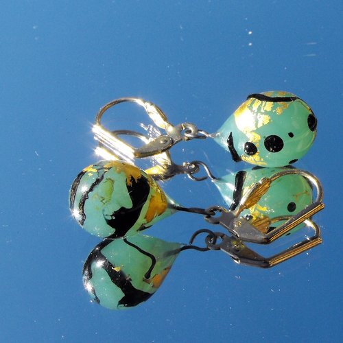 Boucles d'oreille perles murano bcl.2634