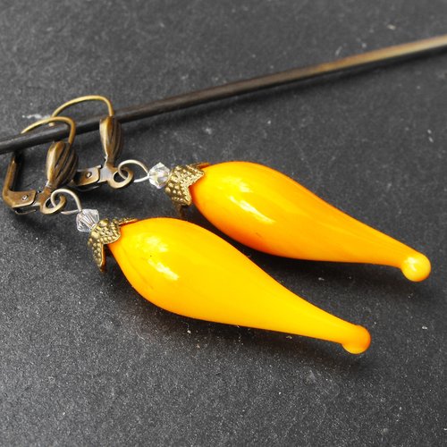 Boucles d'oreille perles murano bcl.2605