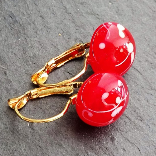 Boucles d'oreille perles murano bcl.2700