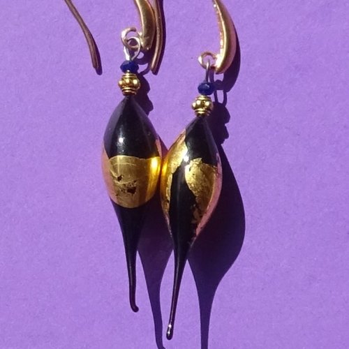 Boucles d'oreille perles murano bcl.3316