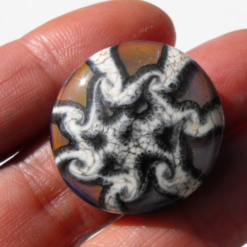 Bague cabochon murano bag.1321