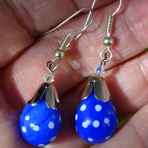 Pendants d'oreille verre filé bcl.3033