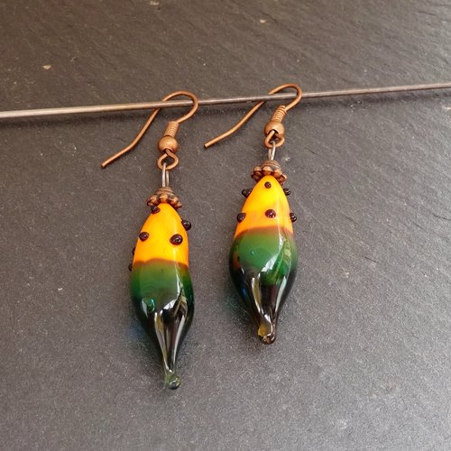 Boucles d'oreille murano bcl.2726