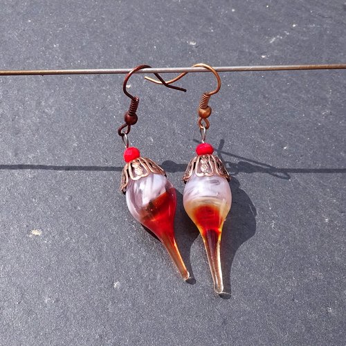 Boucles d'oreille murano bcl.2728