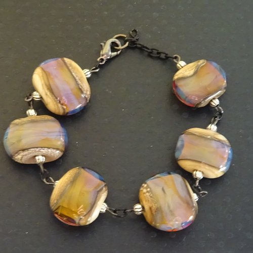 Bracelet perles en verre filé bracel.0740