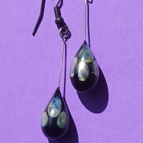 Boucles d'oreille perles murano bcl.3317