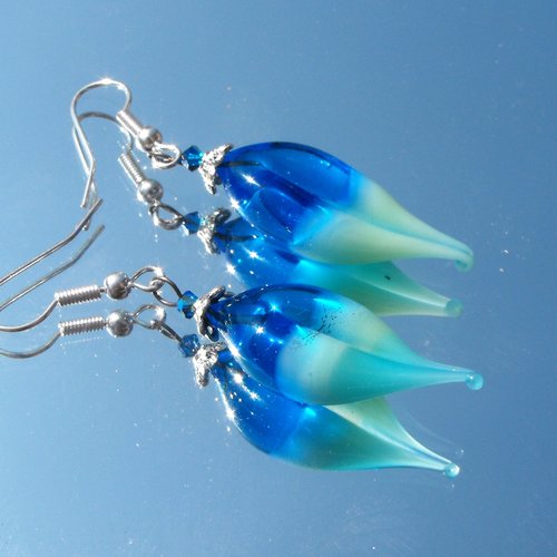 Boucles d'oreille perles murano bcl.2536