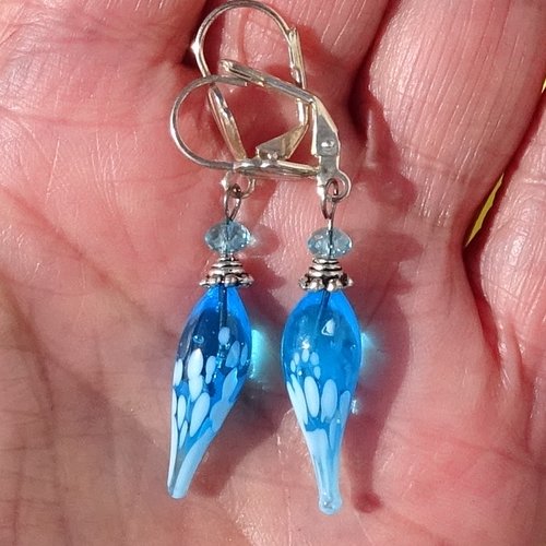 Pendants d'oreille verre filé bcl.3510