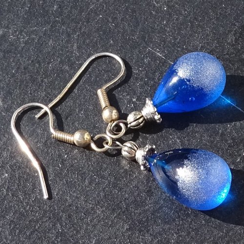Pendants d'oreille verre filé bcl.3512