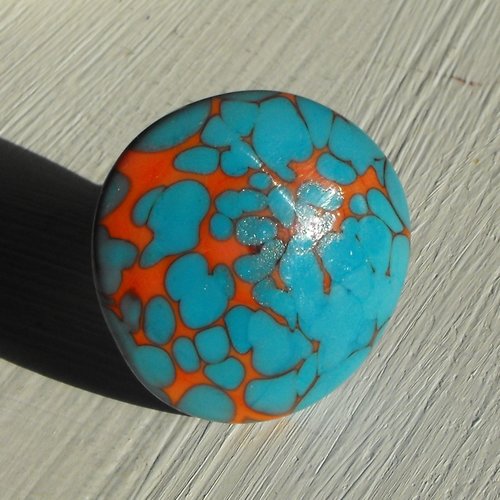 Bague cabochon murano bag.1105