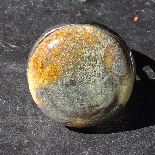 Bague, verre filé, lampwork, verre de murano, bag.1658