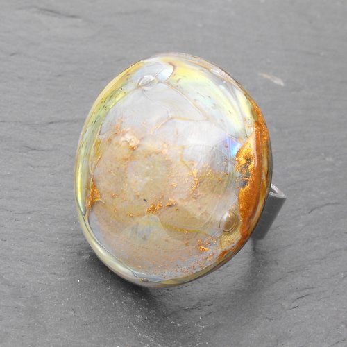 Bague cabochon murano bag.1150