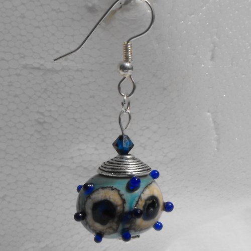Boucles d'oreille perles murano bcl.1422