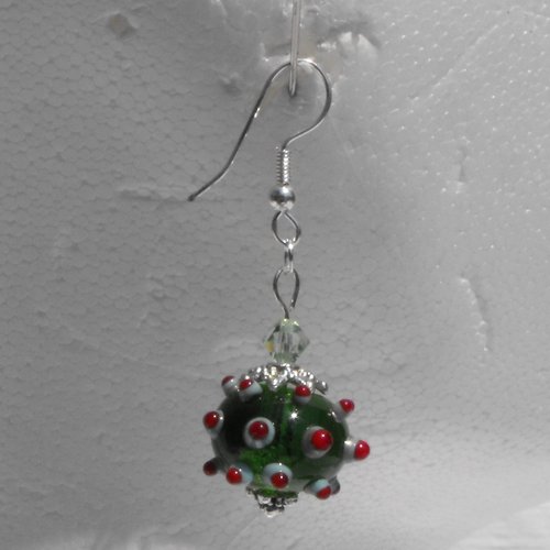 Boucles d'oreille perles murano bcl.1439