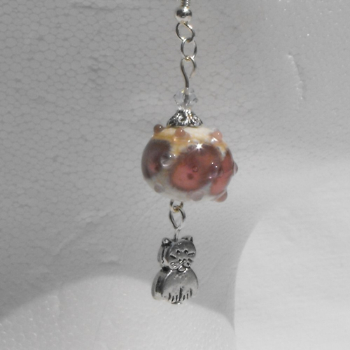 Boucles d'oreille perles murano bcl.1420