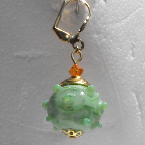 Boucles d'oreille perles murano bcl.1418