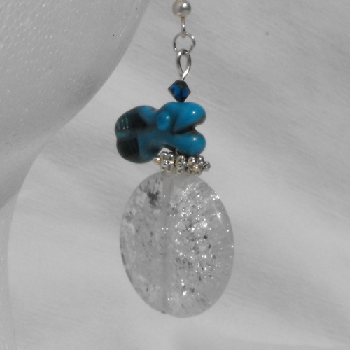 Boucles d'oreille perles murano bcl.1412
