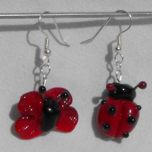 Boucles d'oreille perles murano bcl.1566