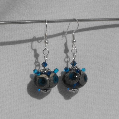 Boucles d'oreille perles murano bcl.1565