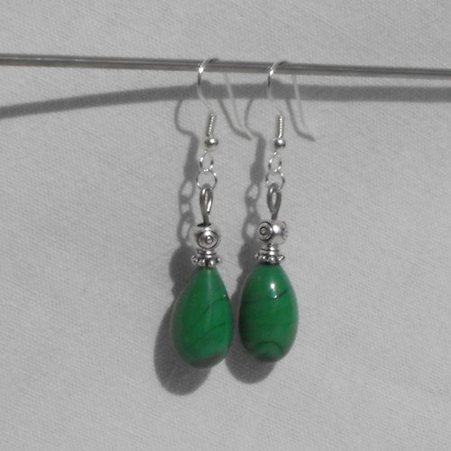 Boucles d'oreille perles murano bcl.1573