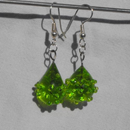 Boucles d'oreille perles murano bcl.1595