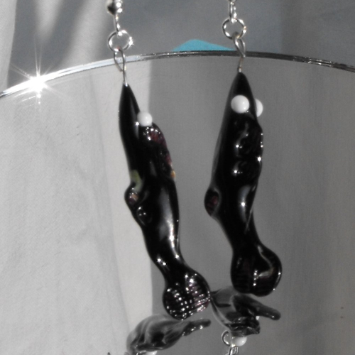 Boucles d'oreille perles murano bcl.1700