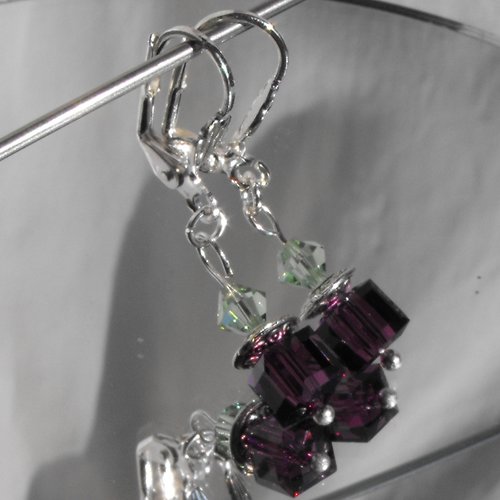 Pendants d'oreille perles cristal bcl.1719