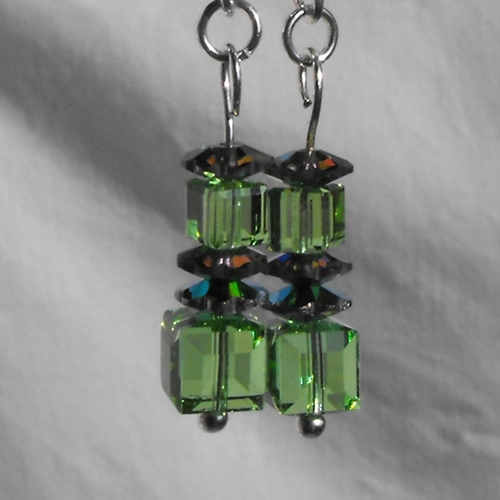 Pendants d'oreille perles cristal bcl.1720