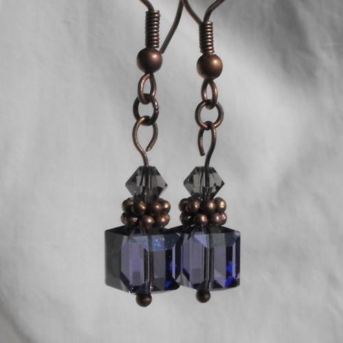 Pendants d'oreille perles cristal bcl.1724