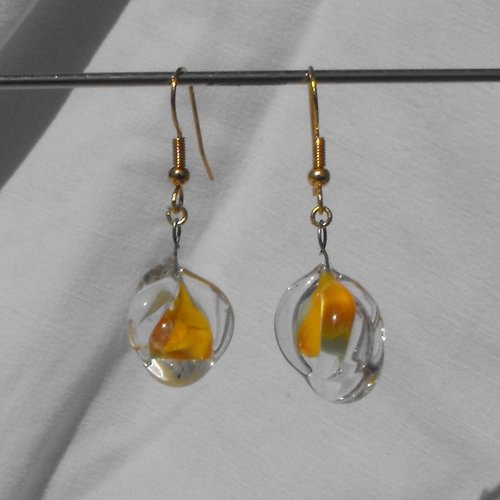 Boucles d'oreille perles murano bcl.1734