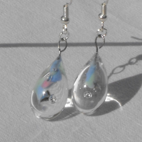Boucles d'oreille perles murano bcl.1741