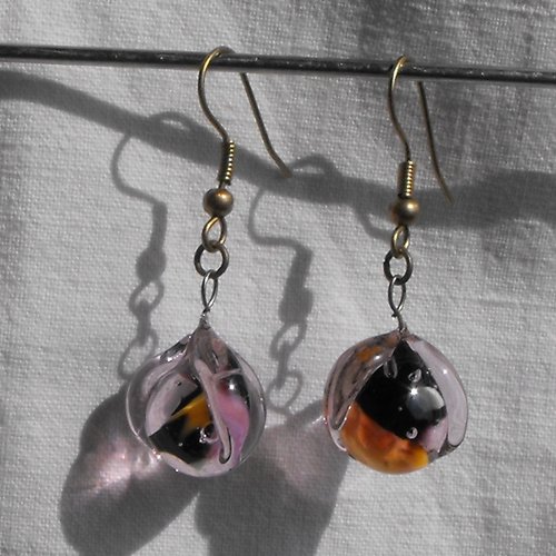 Boucles d'oreille perles murano bcl.1775