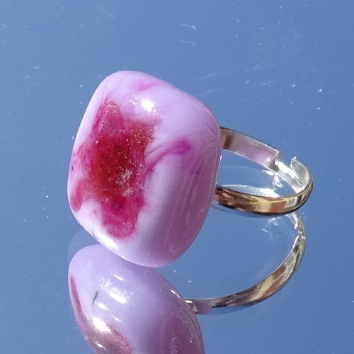 Bague cabochon murano bag.1525