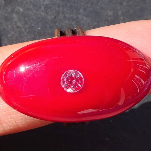 Bague cabochon murano bag.1496