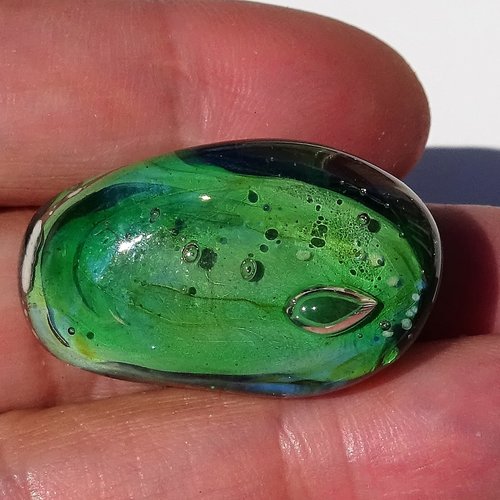 Bague cabochon murano bag.1485