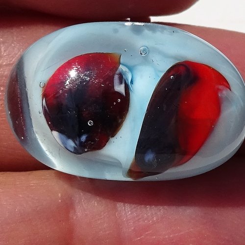 Bague cabochon murano bag.1472