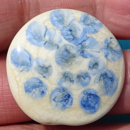 Broche en verre filé, lampwork, verre de murano, broch.0268