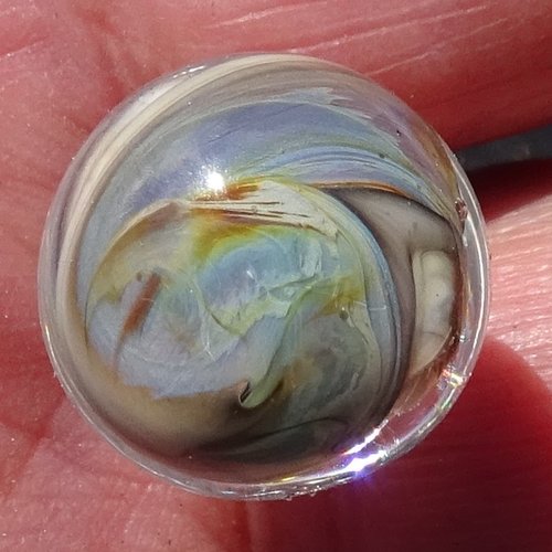 Boule décorative verre filé, lampwork, verre de murano, deco.0070
