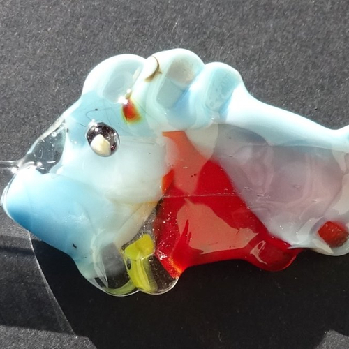 Figurine décorative verre filé, lampwork, verre de murano, deco.0074