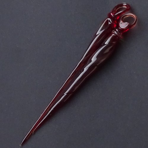 Glaçons verre filé, 2 pièces, verre de murano deco.0078