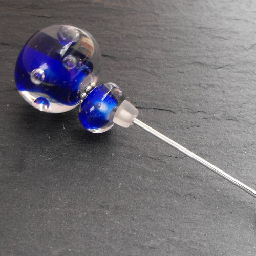 Broche fibule en verre filé broch.0192