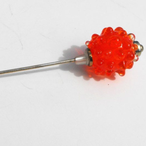 Broche fibule en verre filé broch.0221