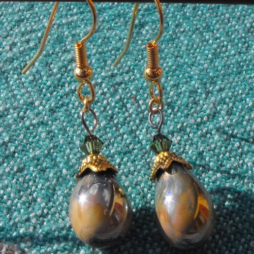 Boucles d'oreille perles murano bcl.2232